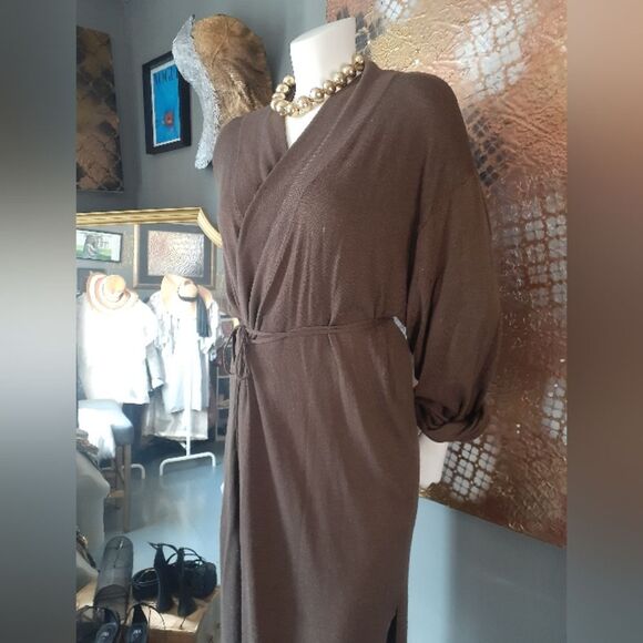 Zara Wool Blend Long Wrap Style Cardigan - Picture 16 of 16